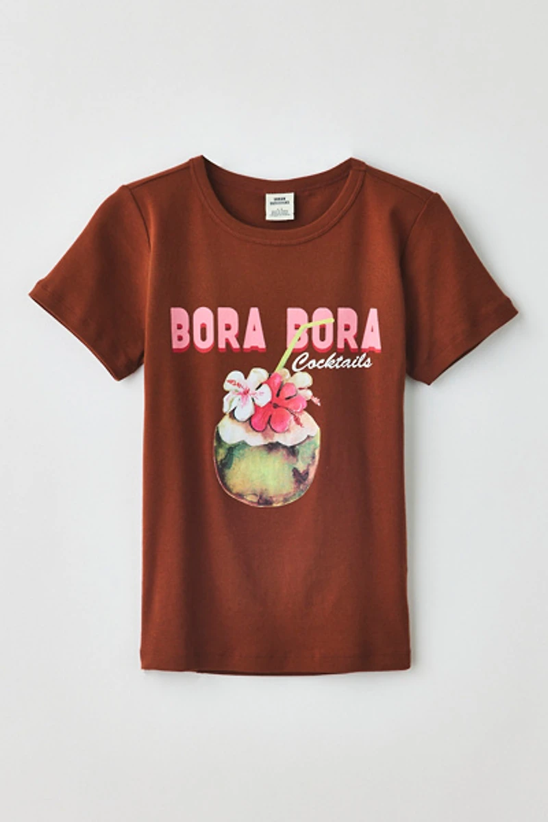 Bora Graphic Cotton Slim Tee