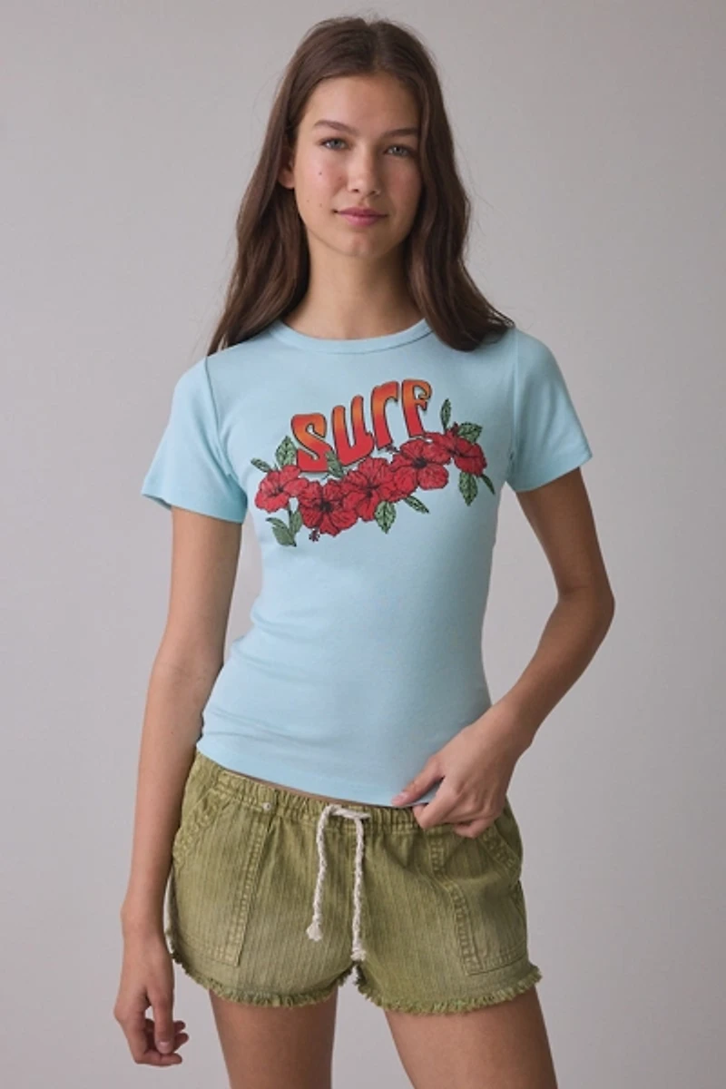 Surf Graphic Cotton Slim Tee