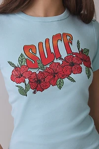Surf Graphic Cotton Slim Tee