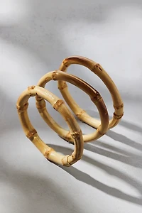 Bamboo Bangle Bracelets Set
