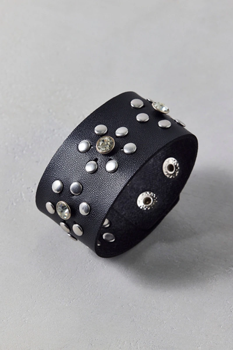 Studded Leather Cuff Bracelet