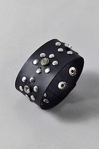 Studded Leather Cuff Bracelet