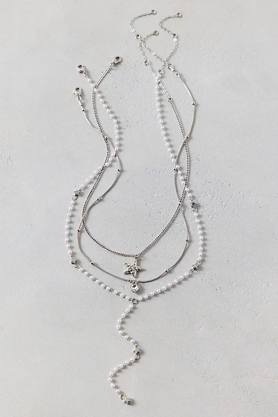 Long Lariat Layering Necklaces Set