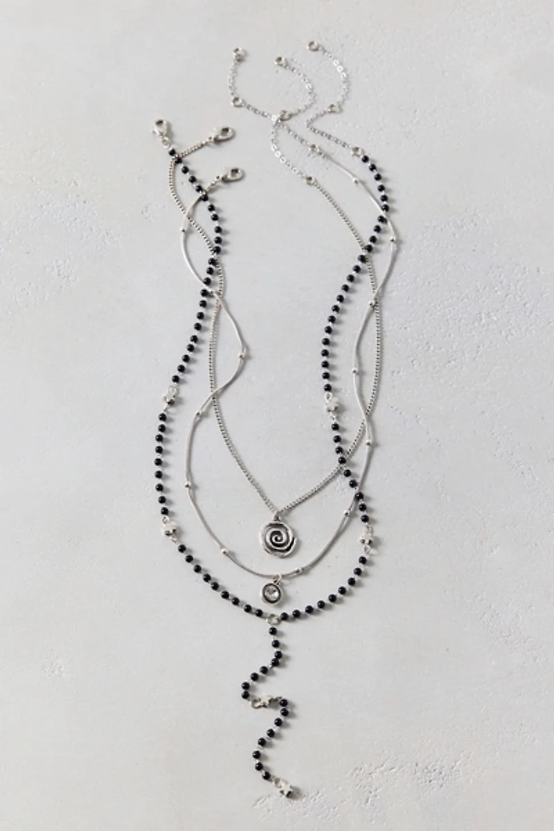Long Lariat Layering Necklaces Set