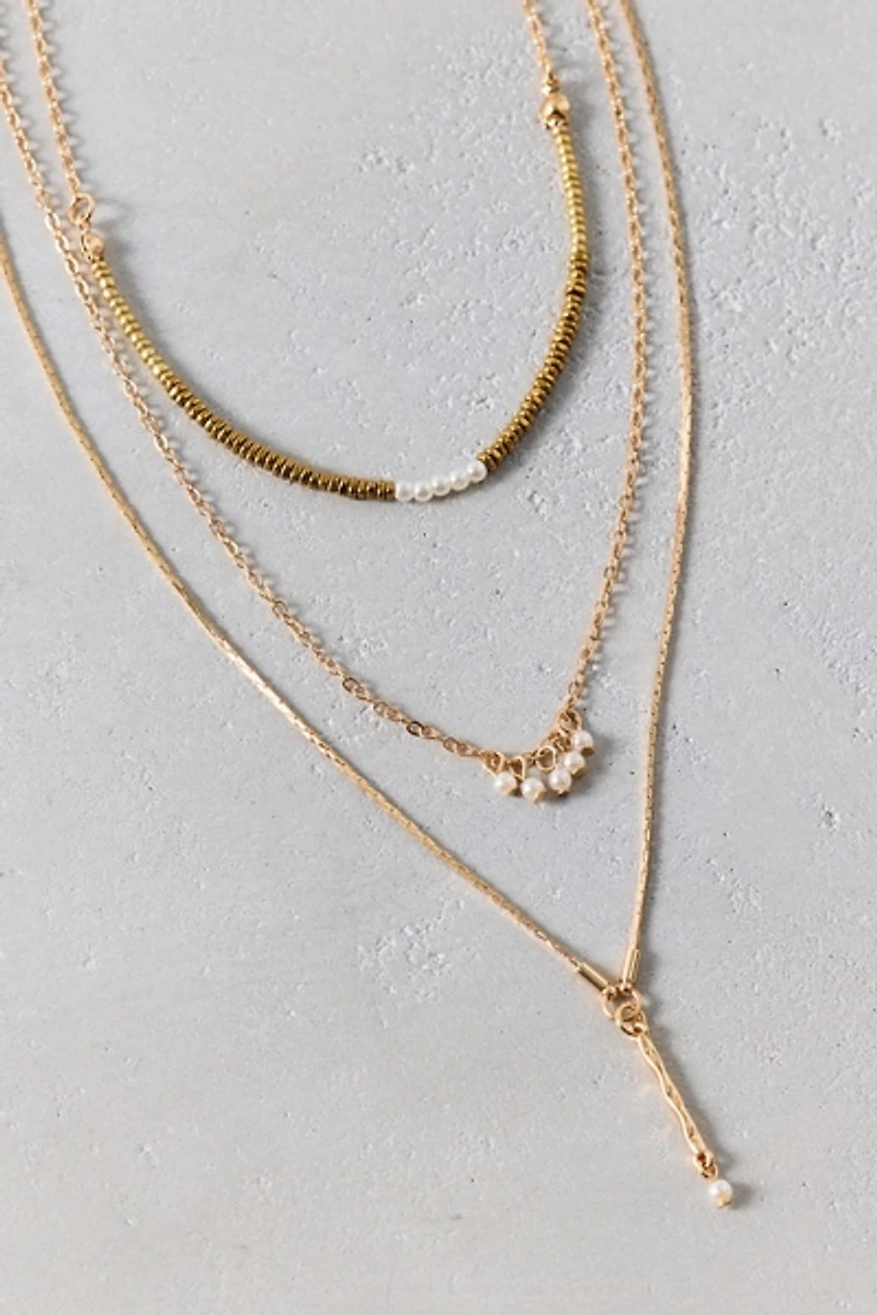 Delicate Beaded Layered Necklace