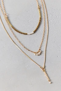 Delicate Beaded Layered Necklace