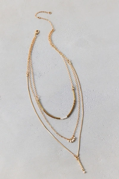 Delicate Beaded Layered Necklace