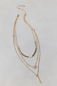 Delicate Beaded Layered Necklace