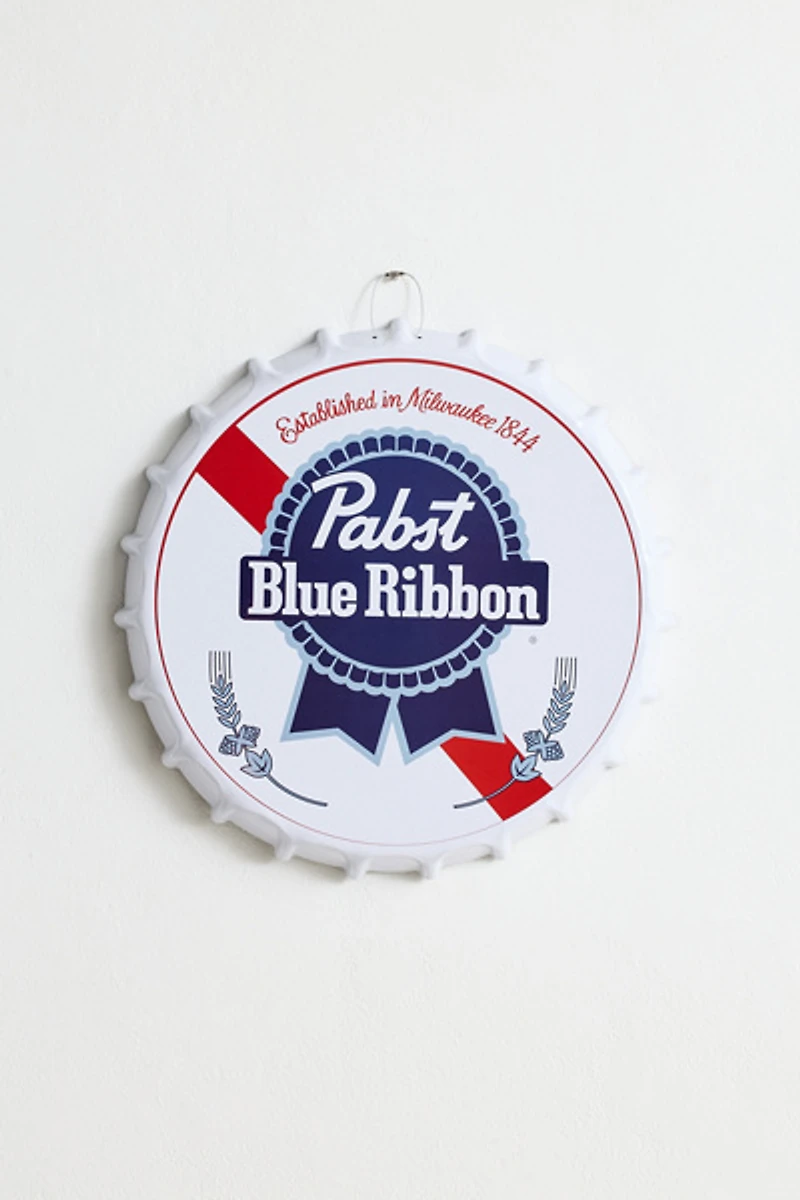 Beer Bottle Cap Metal Wall Sign