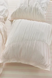 Riley Cinched Snap Closure Cotton Sham Set