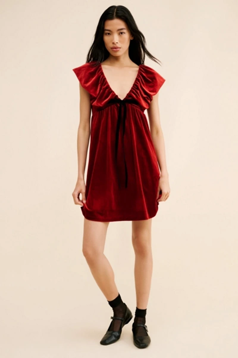 Few Moda Didi Velvet Mini Dress