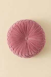Round Pintuck Velvet Floor Pillow