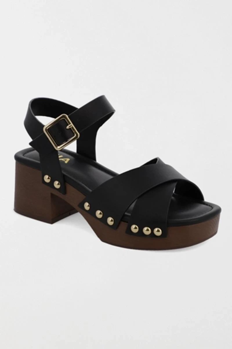 MIA Finna Studded Wooden Platform Sandal