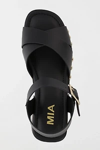 MIA Finna Studded Wooden Platform Sandal