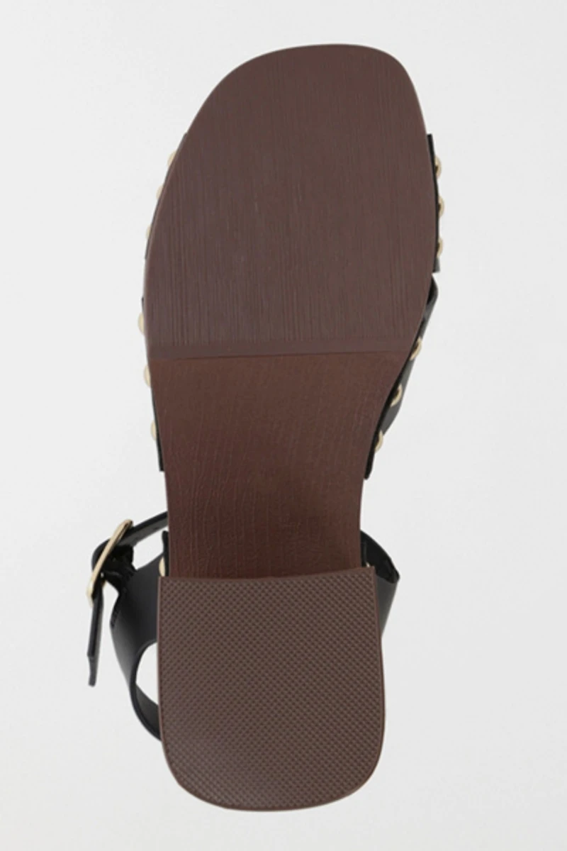 MIA Finna Studded Wooden Platform Sandal