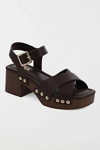 MIA Finna Studded Wooden Platform Sandal