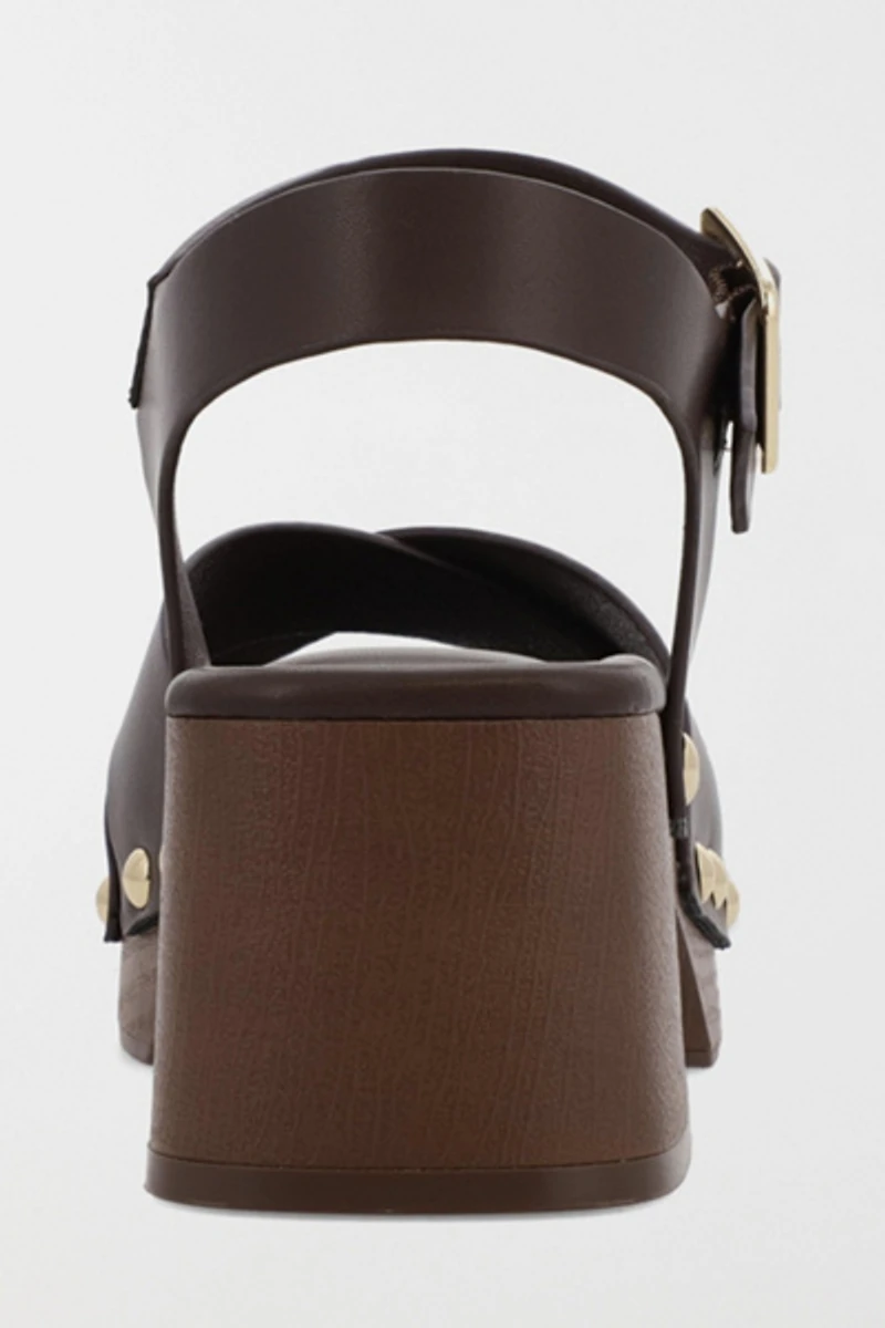 MIA Finna Studded Wooden Platform Sandal