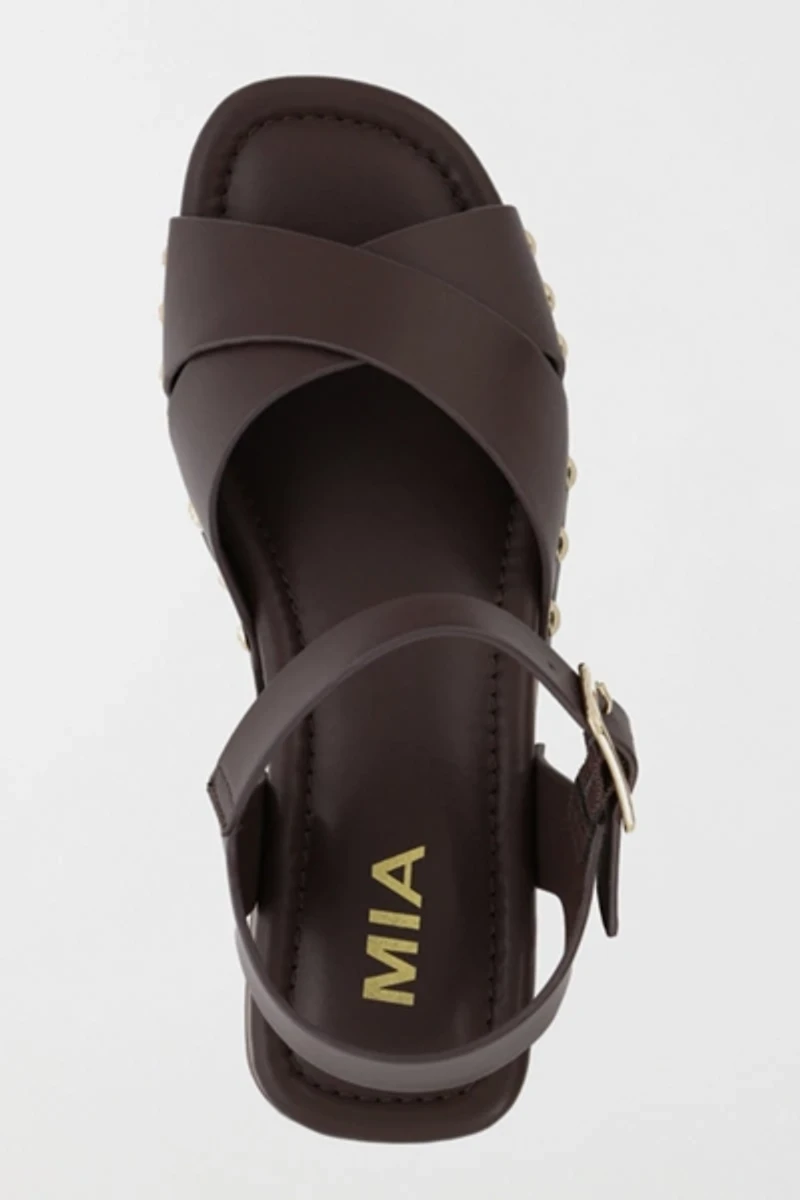 MIA Finna Studded Wooden Platform Sandal