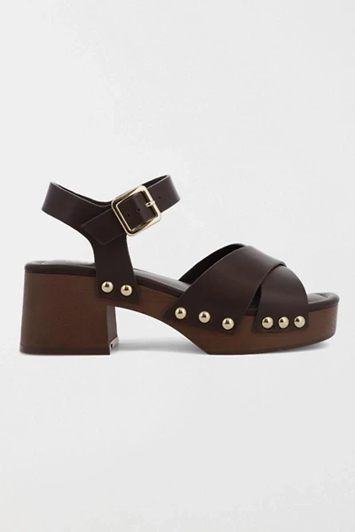 MIA Finna Studded Wooden Platform Sandal