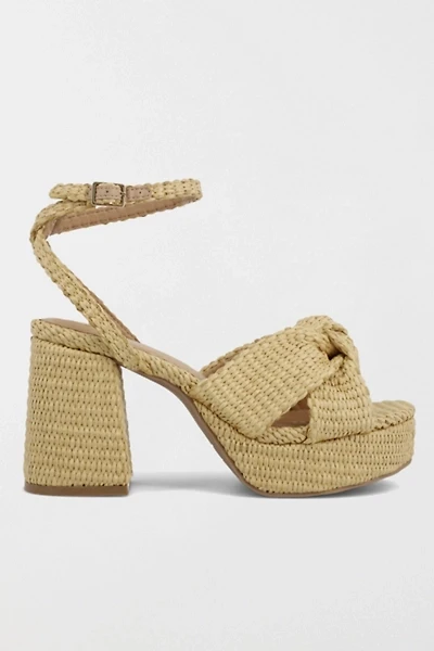 MIA Reese Raffia Knotted Platform Sandal