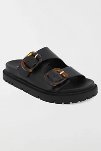 MIA Shoes Gen Double Buckle Slide Sandal