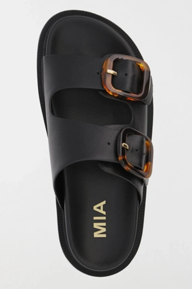 MIA Shoes Gen Double Buckle Slide Sandal