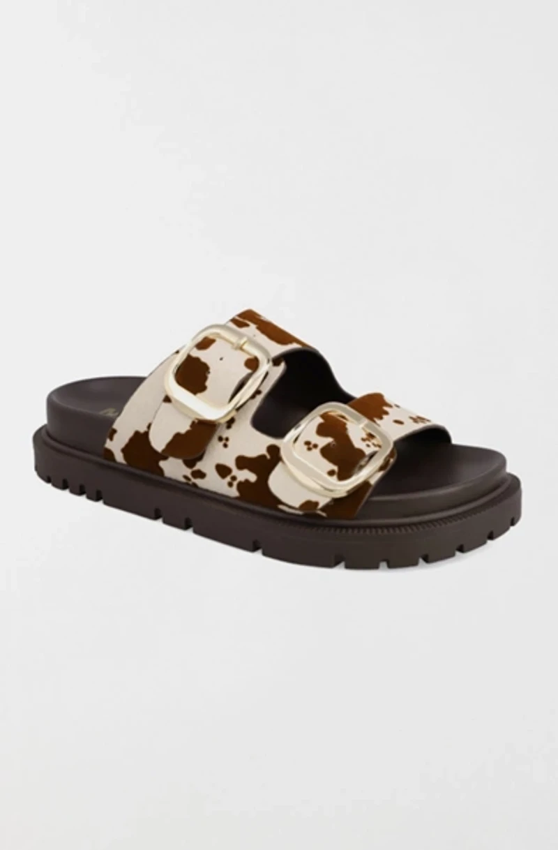 MIA Shoes Gen Double Buckle Slide Sandal