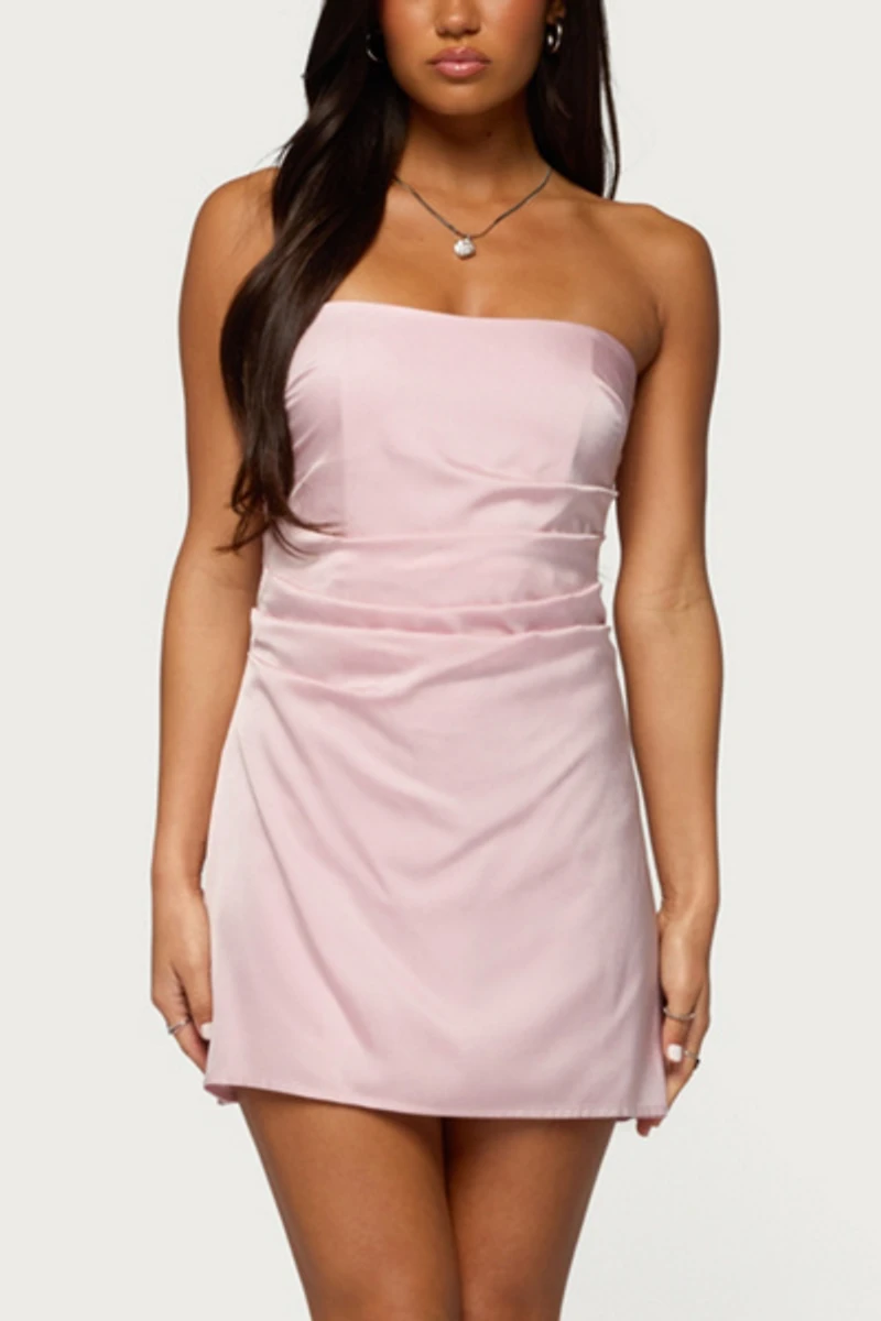 Edikted Valeriah Strapless Mini Dress
