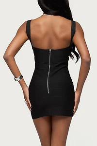 Edikted Cecilya Knit Bandage Mini Dress
