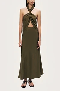 Nocturne Twist Halter Neck Top