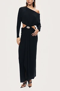 Nocturne Off-The-Shoulder Cut Out Maxi Dress