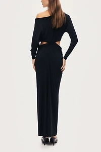 Nocturne Off-The-Shoulder Cut Out Maxi Dress