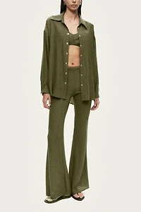 Nocturne Flared High-Waist Pants