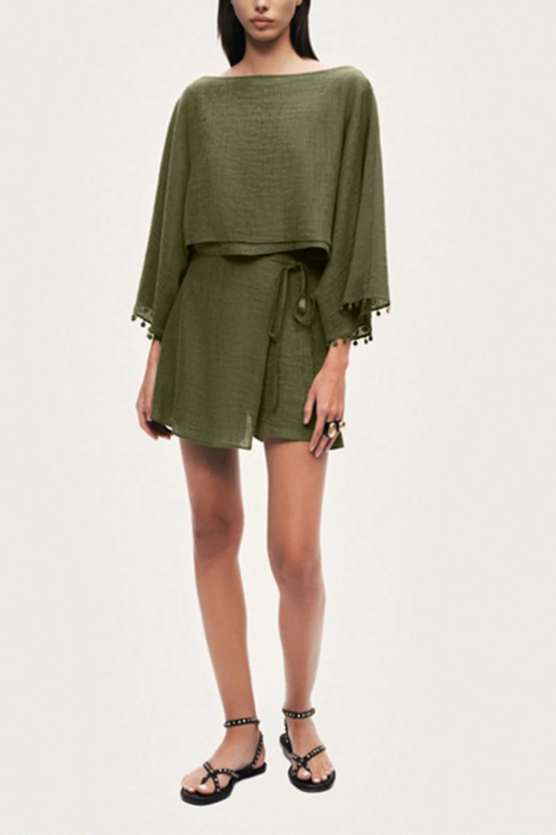 Nocturne Wrap Mini Skirt