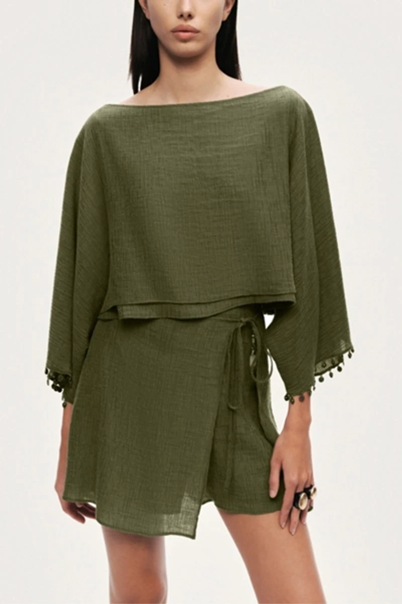 Nocturne Wrap Mini Skirt