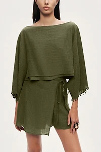 Nocturne Wrap Mini Skirt