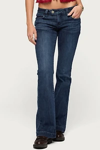 Edikted Roccio Low Rise Bootcut Jean