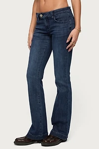 Edikted Roccio Low Rise Bootcut Jean