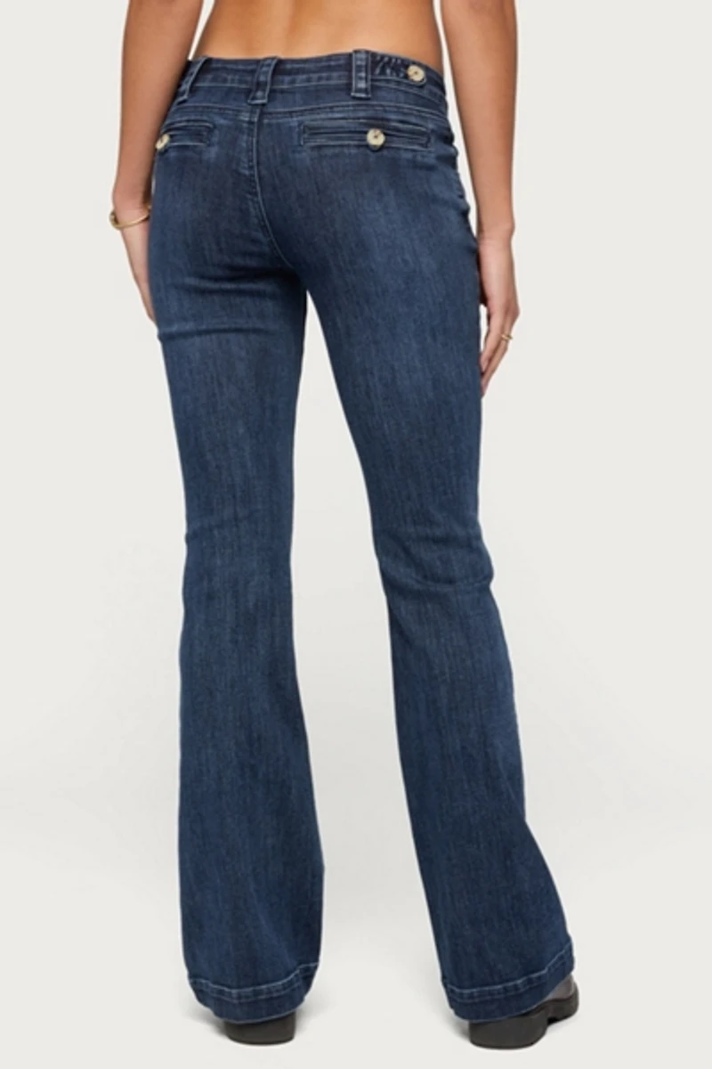 Edikted Roccio Low Rise Bootcut Jean