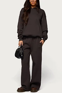 Edikted Basic Girl Wide Leg Sweatpants