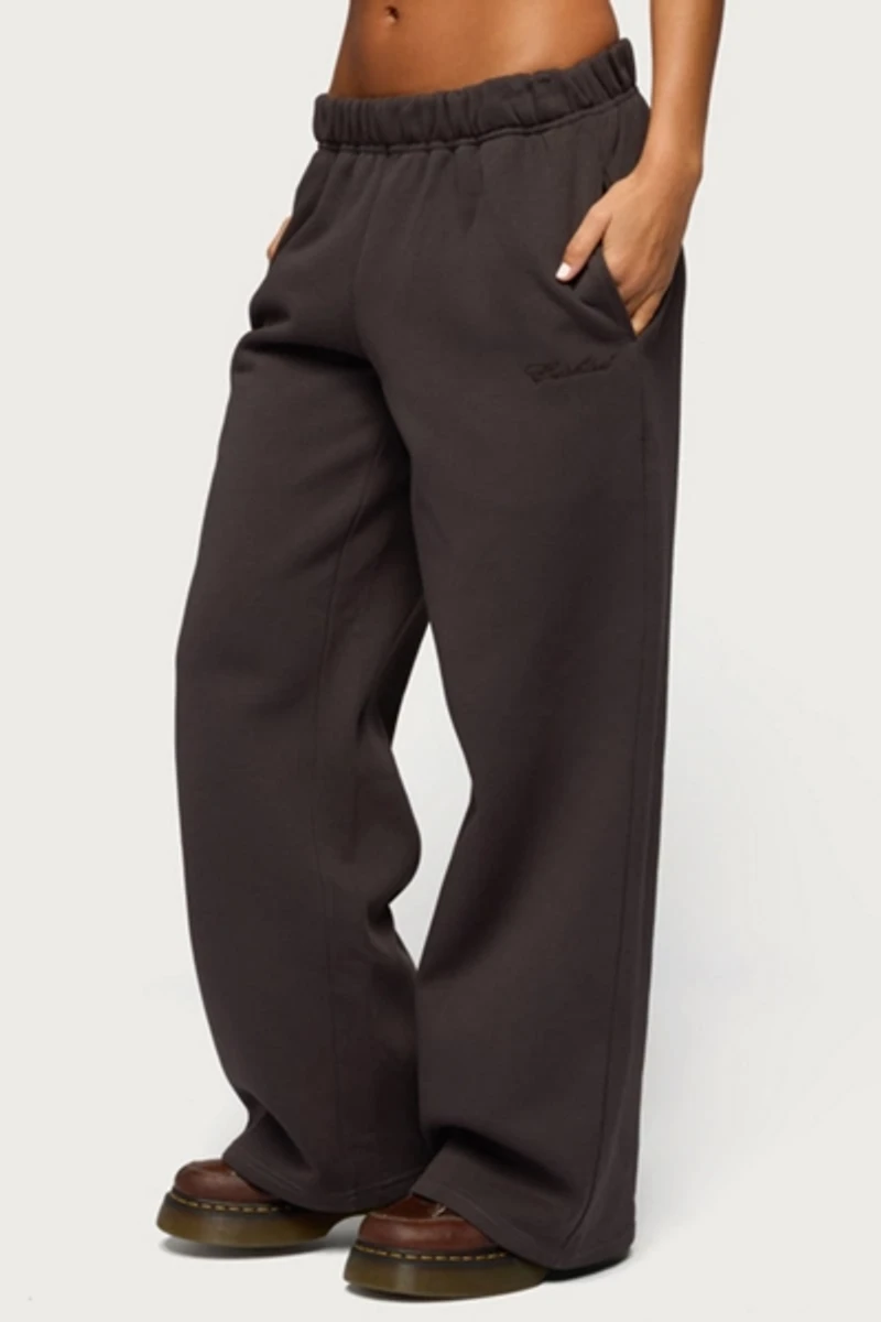 Edikted Basic Girl Wide Leg Sweatpants