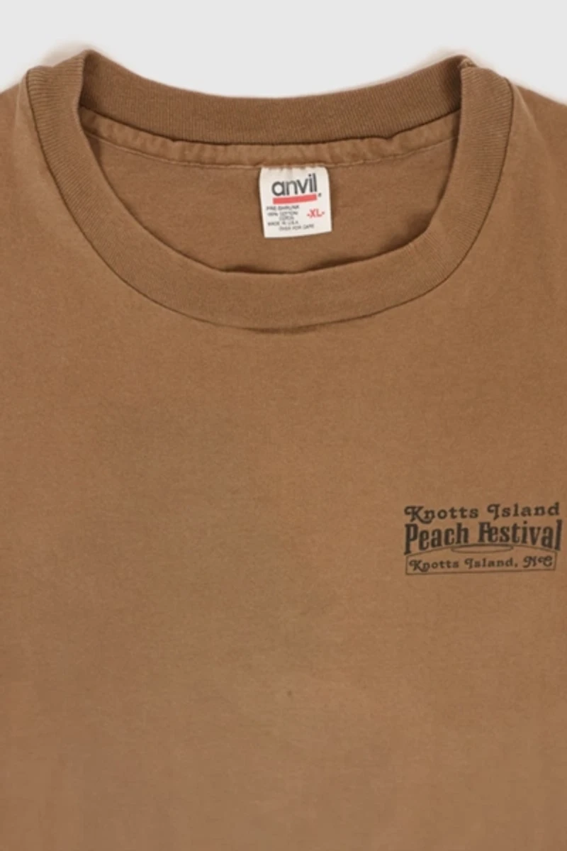 Vintage Knotts Island 1996 Peach Festival Tee