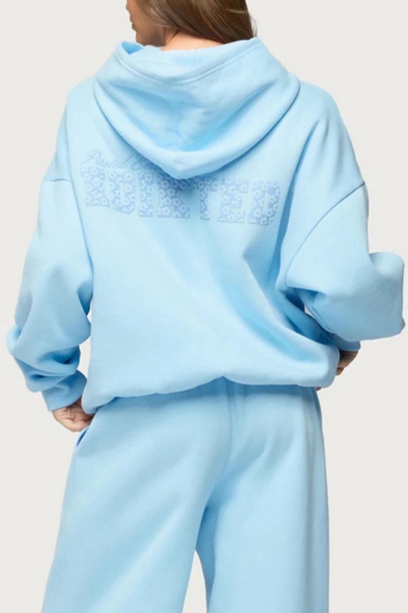 Edikted Pastel Edit Oversized Hoodie