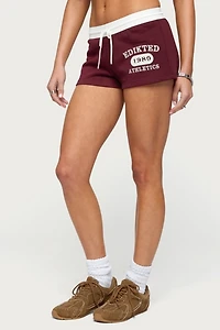 Edikted Athlete Contrast Micro Shorts