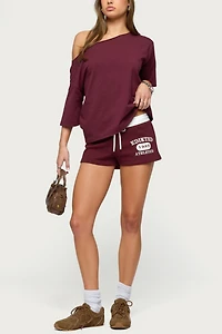 Edikted Athlete Contrast Micro Shorts