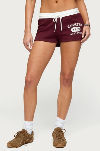 Edikted Athlete Contrast Micro Shorts