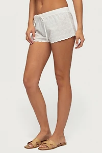 Edikted Talula Eyelet Shorts