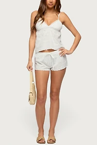 Edikted Talula Eyelet Shorts