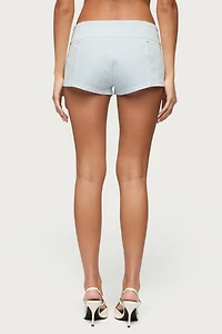 Edikted Myah Pinstripe Micro Shorts