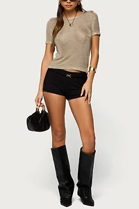 Edikted Mischa Belt Micro Shorts